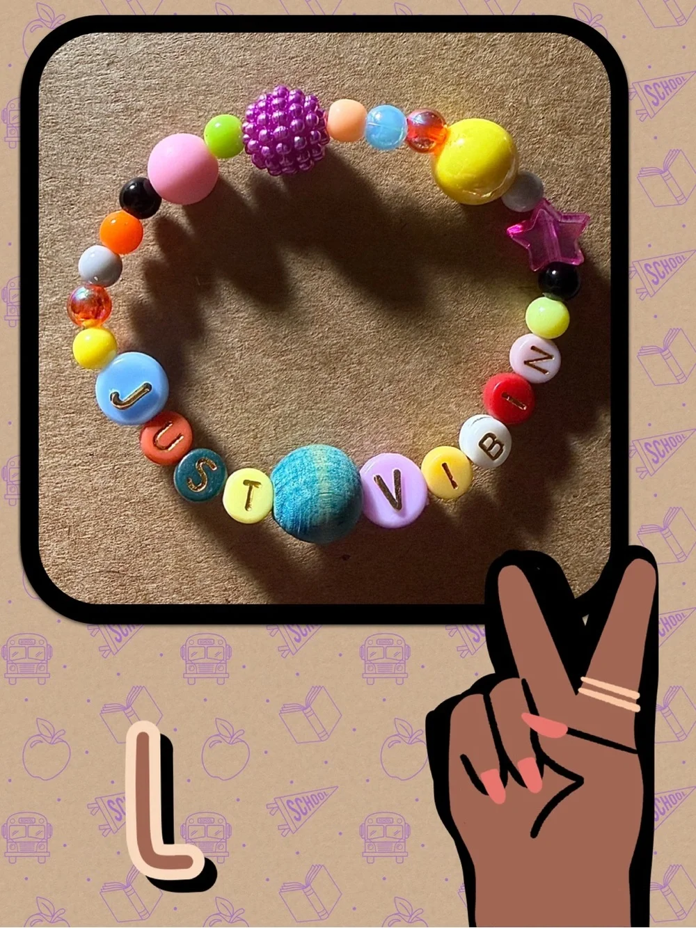 JUST VIBIN’ Beaded Stretch Bracelets for Tween, Teens and Young Adults